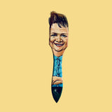 Get customized Comical portraits on recycled paintbrush. <br> Custom Wall Art by Artist Doug Ford - Artoon