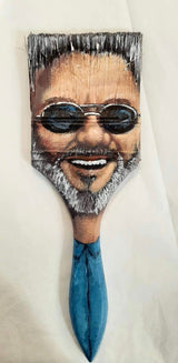 Get customized Comical portraits on recycled paintbrush. <br> Custom Wall Art by Artist Doug Ford - Artoon