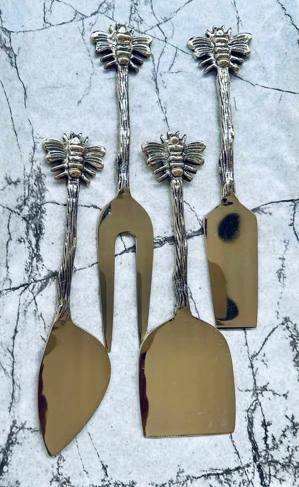 Handmade brass cheese Knife set - Artoon