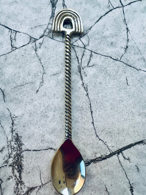 Rainbow <br> Handmade brass teaspoon - Artoon