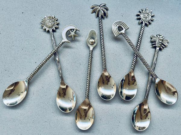 Set of 7 Handmade brass teaspoon - Artoon