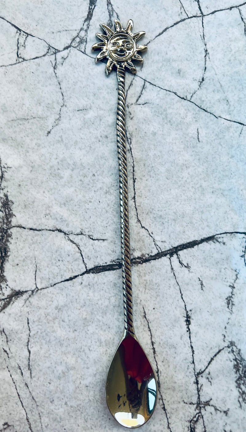 Sunshine <br> Handmade brass Bar / dessert spoon - Artoon